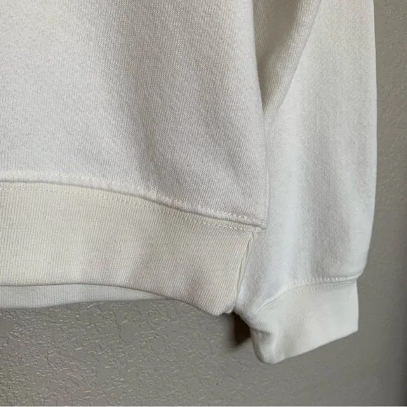 Hill House Size Medium Cream Off-White Raglan Sleeve Pullover Sweatshirt NWOT - Picture 4 of 15